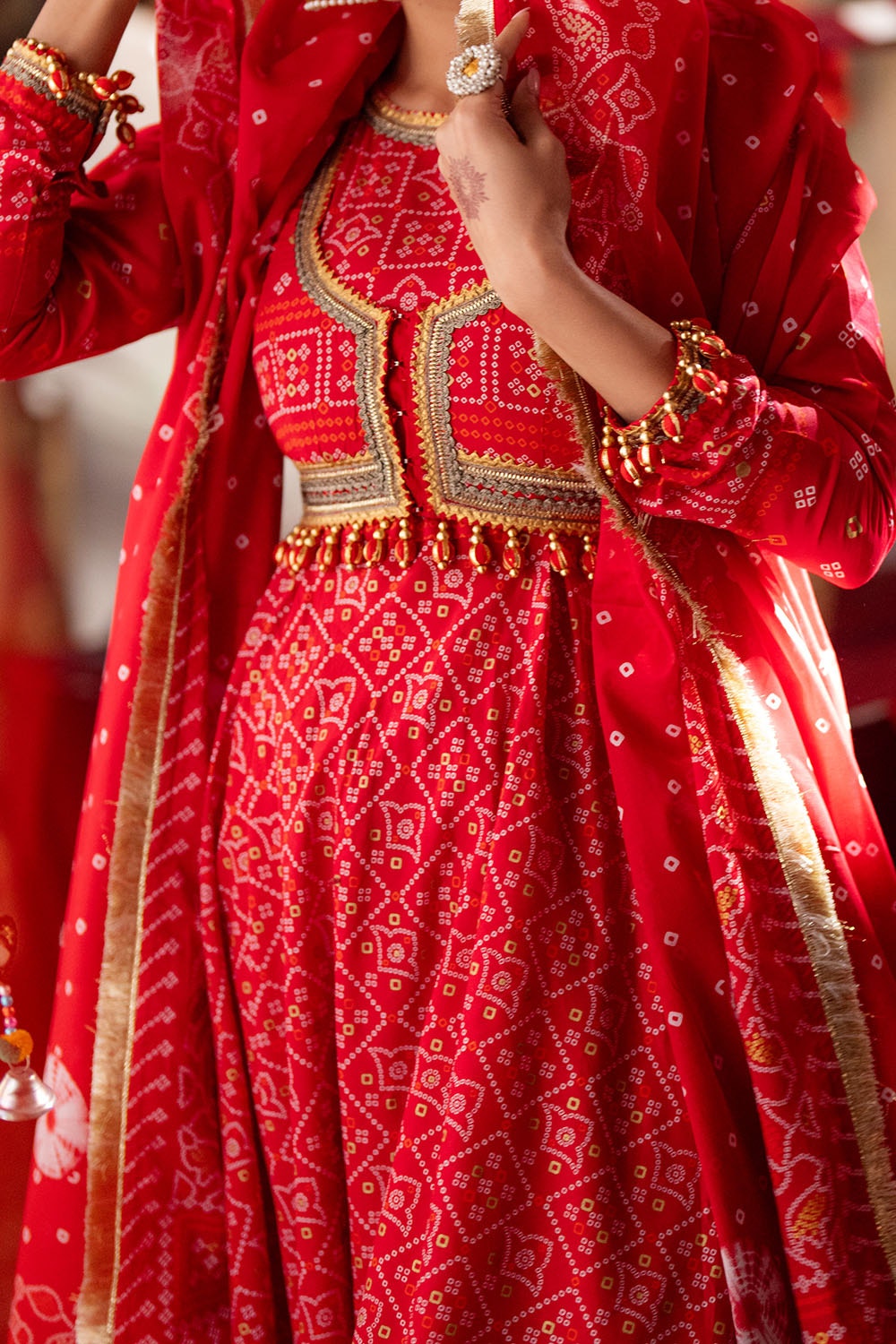 Gul Ahmed | Chunri Lawn 25 | CL-52484 B M Carrot Pink Lawn