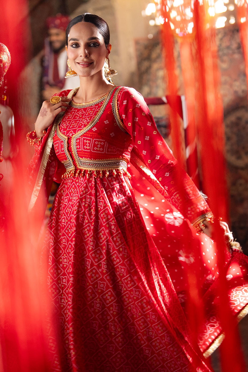 Gul Ahmed | Chunri Lawn 25 | CL-52484 B L Carrot Pink Lawn