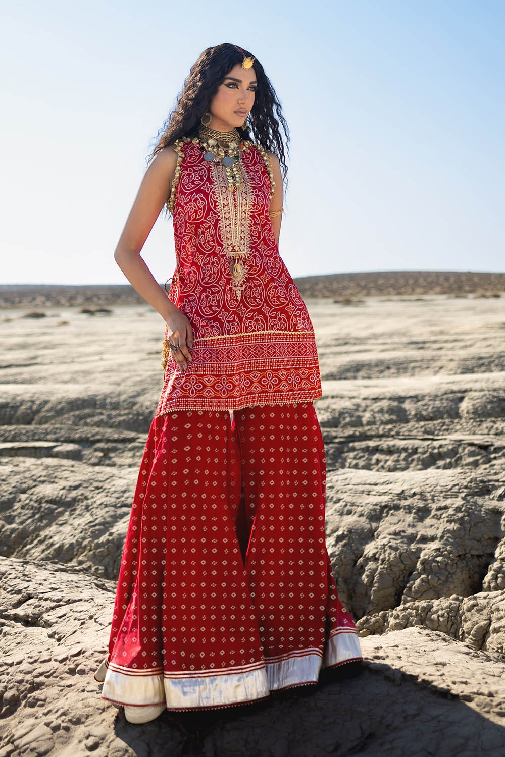 Gul Ahmed | Chunri Lawn 25 | TL-52031 XL Carrot Pink Lawn