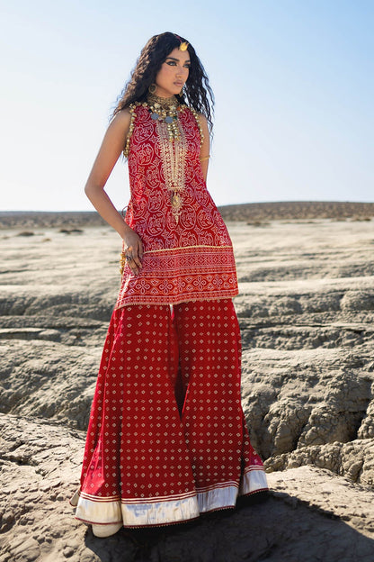 Gul Ahmed | Chunri Lawn 25 | TL-52031 XL Carrot Pink Lawn