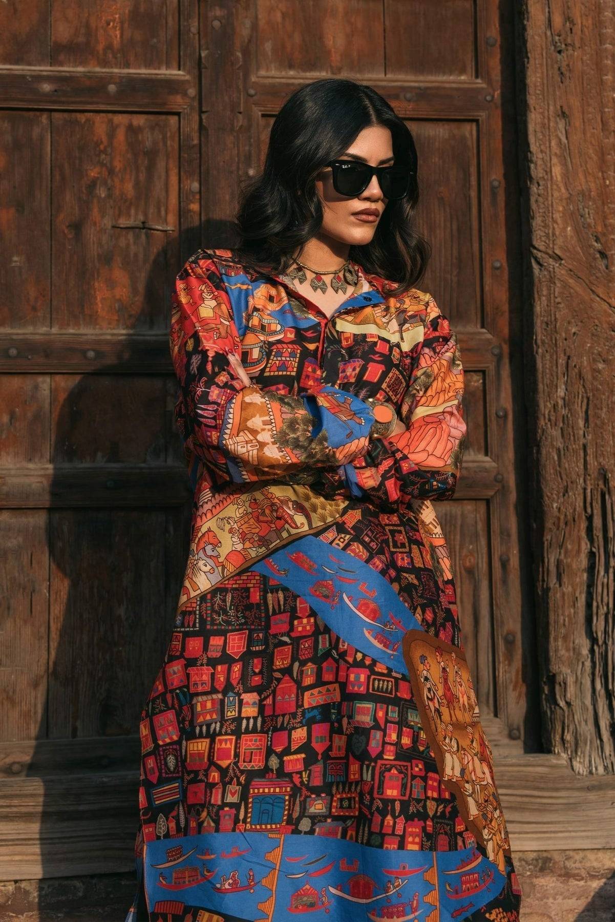 Fahad Hussayn | Lawn Banger | Gossan - Pakistani Designer Dress - by Fahad Hussayn | Type: Ladies Clothes - 100% Original at Saira Sultan