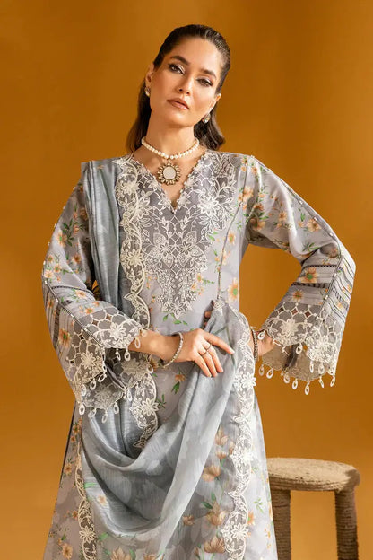 Alizeh | Maahi Embroidered Lawn | Lina - Pakistani Designer Dress - by Alizeh | Type: Luxury - 100% Original at Saira Sultan
