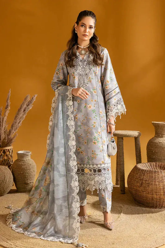 Alizeh | Maahi Embroidered Lawn | Lina - Pakistani Designer Dress - by Alizeh | Type: Luxury - 100% Original at Saira Sultan