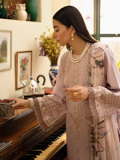 Izel | Dastak Luxury Lawn | GUL XL Lilac Lawn
