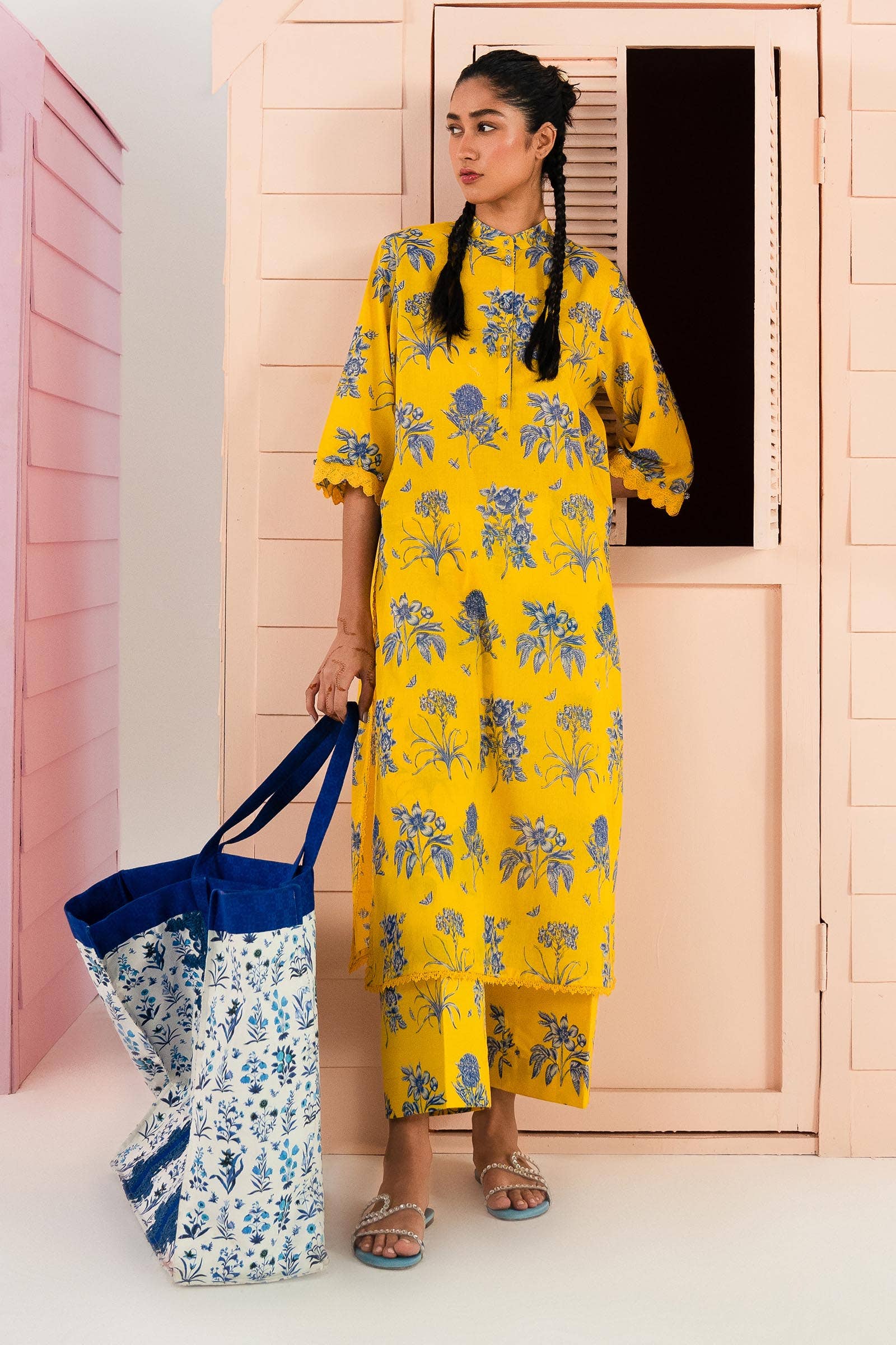 Sana Safinaz | Mahay Summer Lawn 24 | S-48 - Pakistani Designer Dress - by Sana Safinaz | Type: Luxury - 100% Original at Saira Sultan