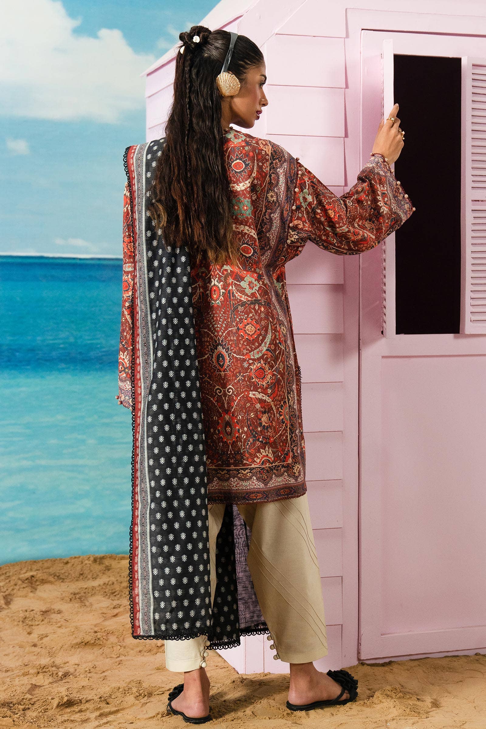 Sana Safinaz | Mahay Summer Lawn 24 | S-42 - Pakistani Designer Dress - by Sana Safinaz | Type: Luxury - 100% Original at Saira Sultan