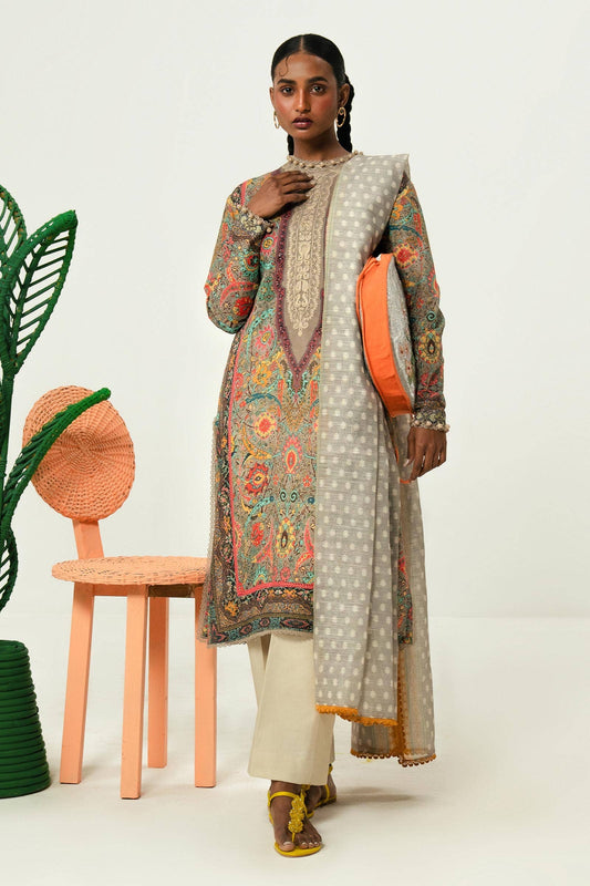 Sana Safinaz | Mahay Summer Lawn 24 | S-41 - Pakistani Designer Dress - by Sana Safinaz | Type: Luxury - 100% Original at Saira Sultan