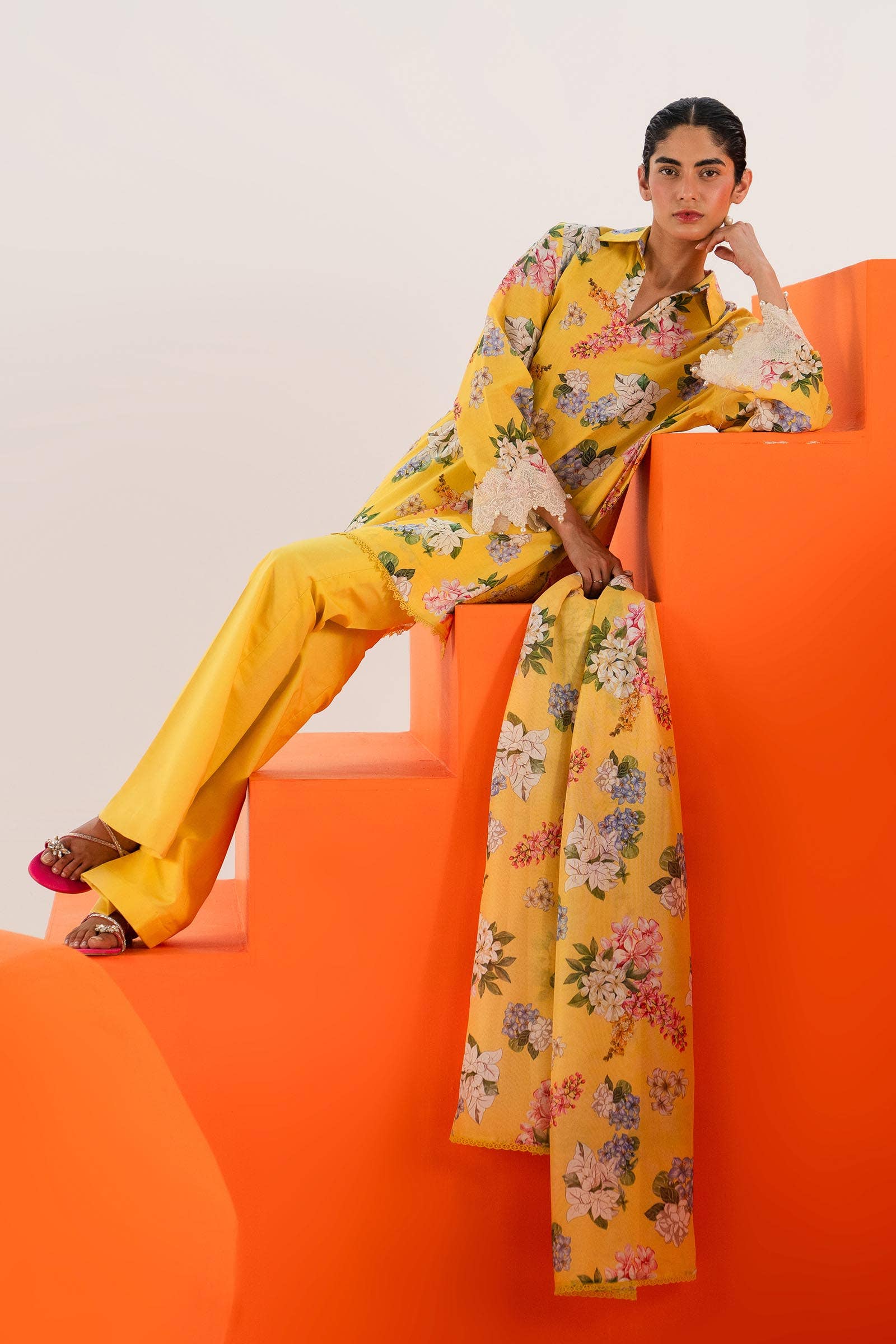 Sana Safinaz | Mahay Summer Lawn 24 | S-33 - Pakistani Designer Dress - by Sana Safinaz | Type: Luxury - 100% Original at Saira Sultan