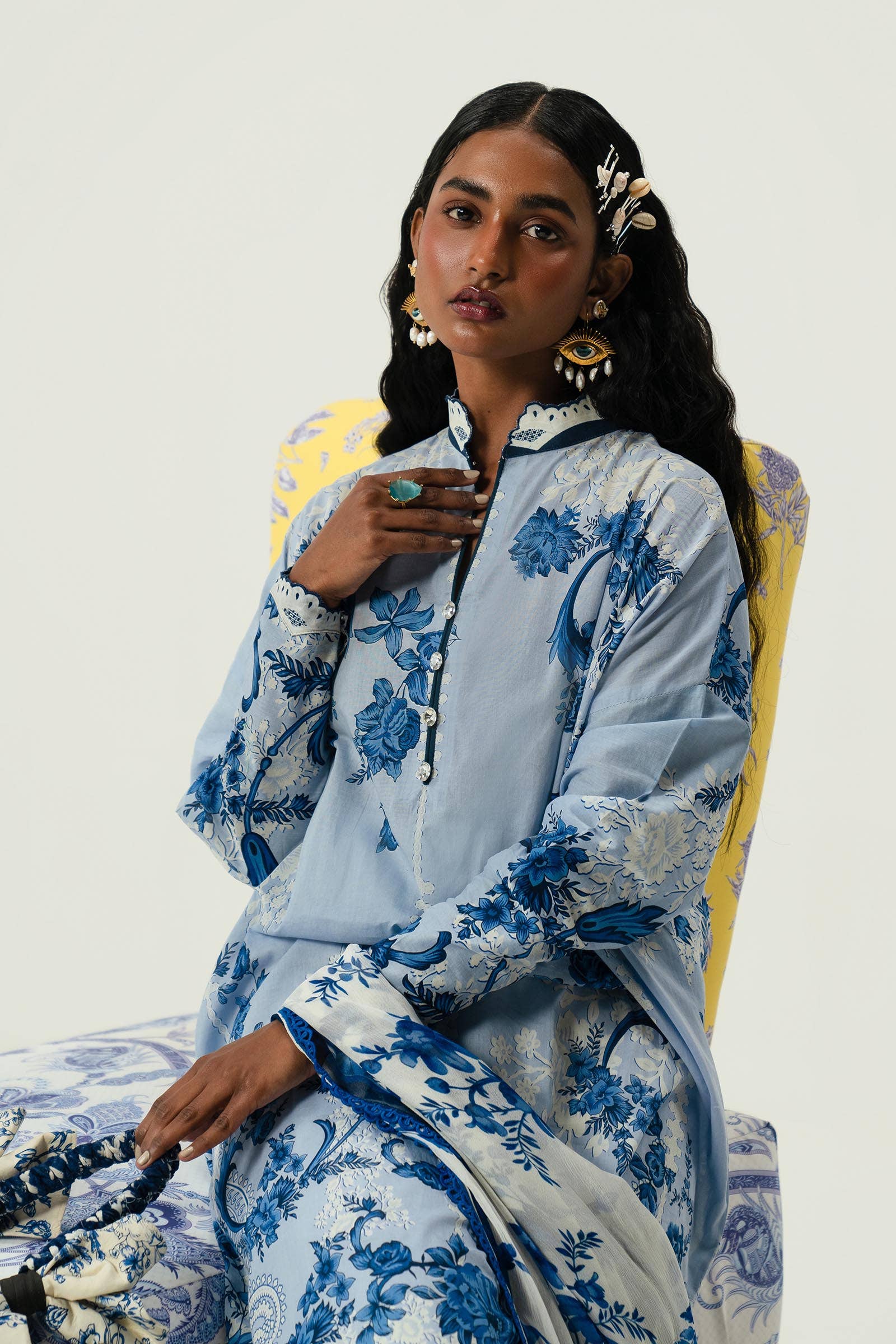 Sana Safinaz | Mahay Summer Lawn 24 | S-31 - Pakistani Designer Dress - by Sana Safinaz | Type: Luxury - 100% Original at Saira Sultan
