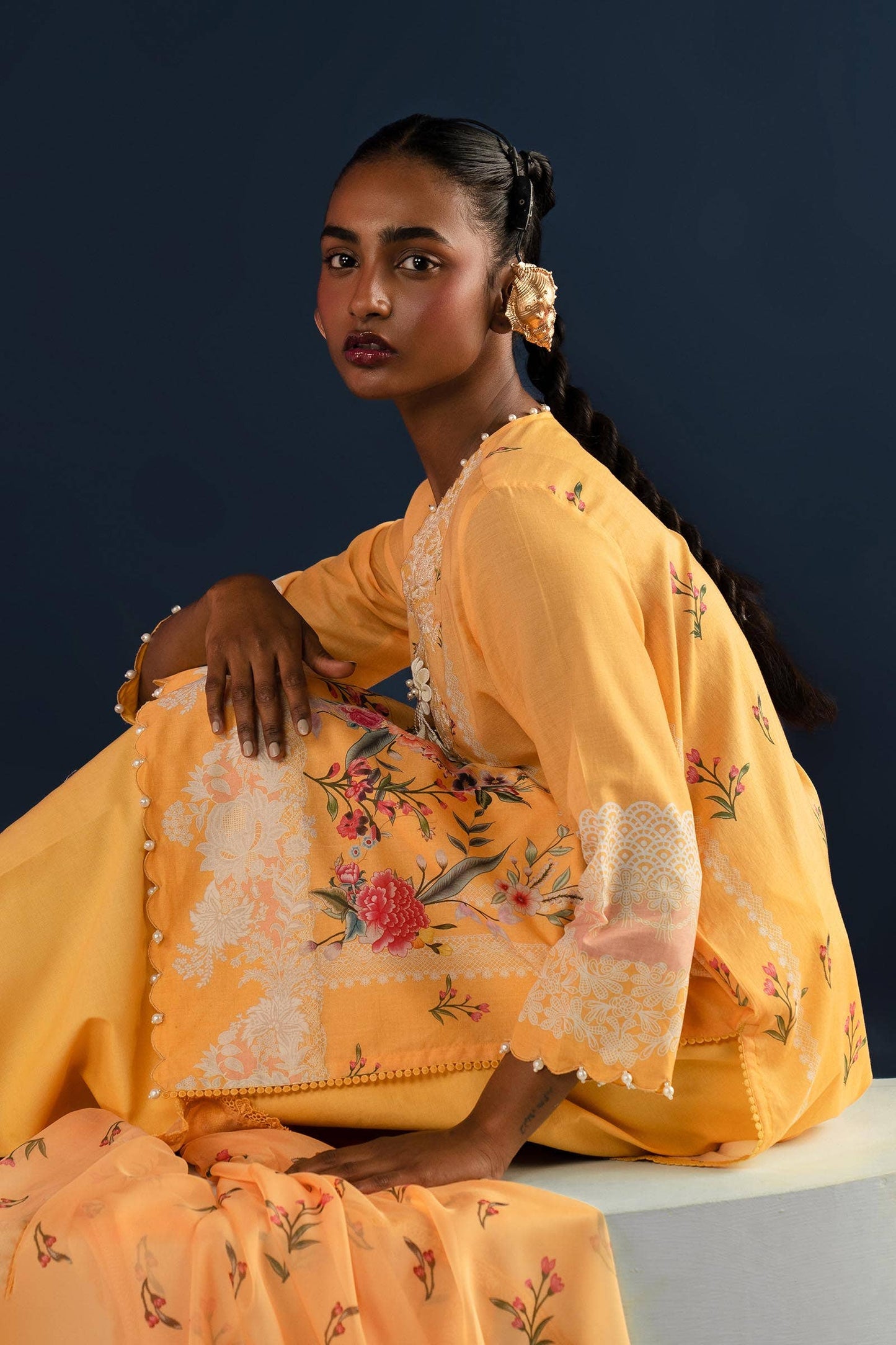 Sana Safinaz | Mahay Summer Lawn 24 | S-23 - Pakistani Designer Dress - by Sana Safinaz | Type: Luxury - 100% Original at Saira Sultan