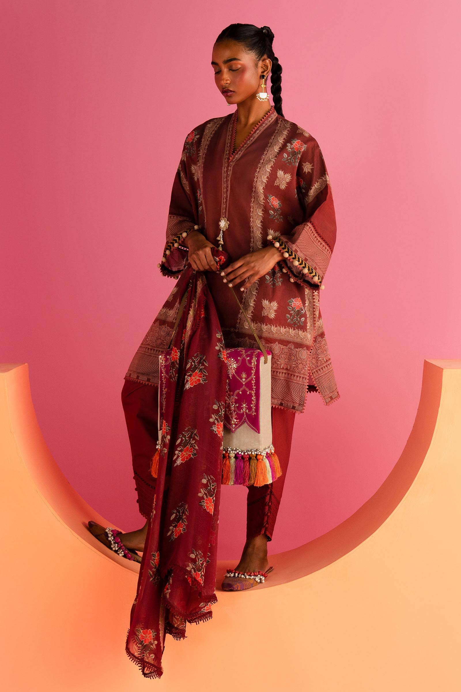 Sana Safinaz | Mahay Summer Lawn 24 | S-22 - Pakistani Designer Dress - by Sana Safinaz | Type: Luxury - 100% Original at Saira Sultan