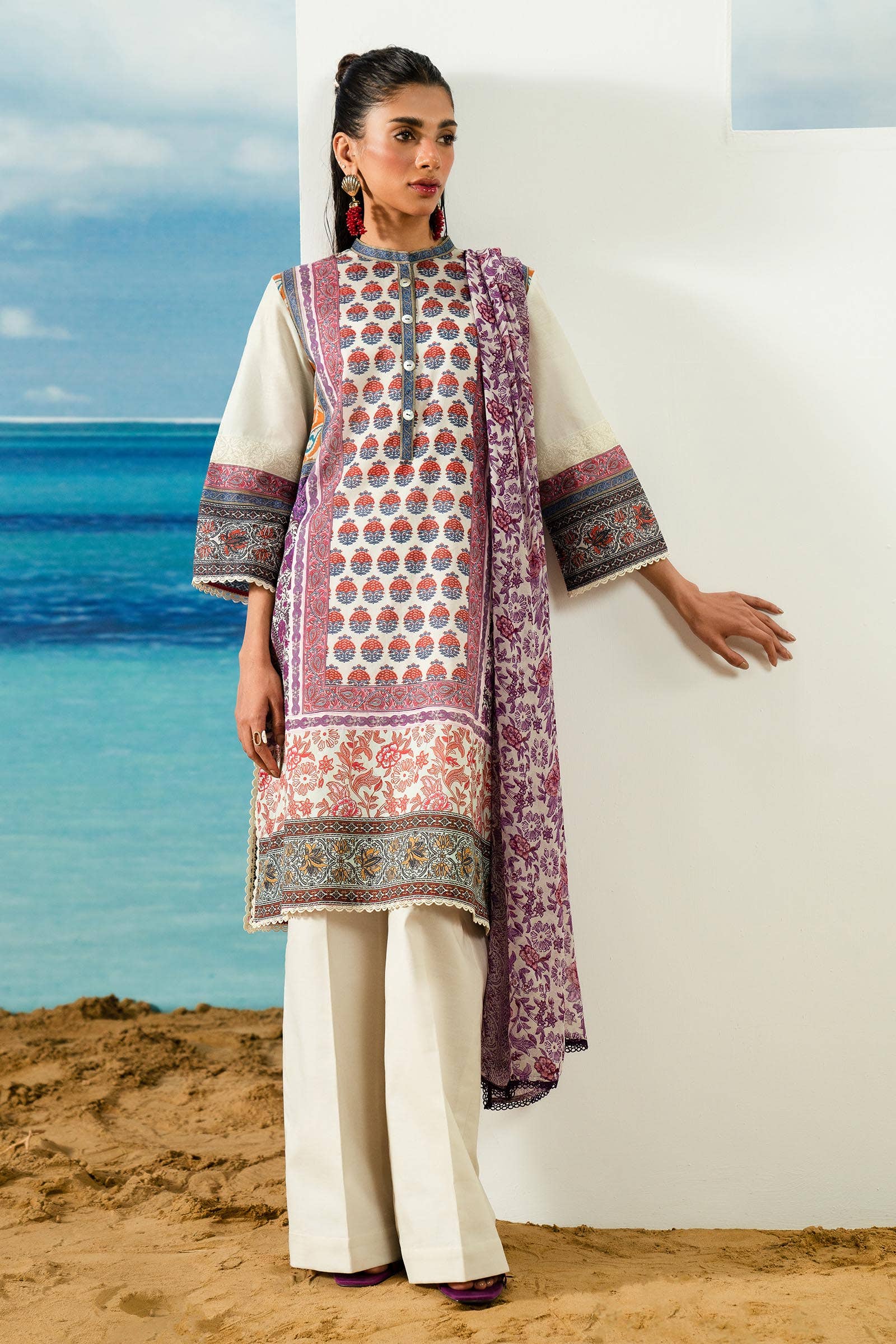 Sana Safinaz | Mahay Summer Lawn 24 | S-20 - Pakistani Designer Dress - by Sana Safinaz | Type: Luxury - 100% Original at Saira Sultan