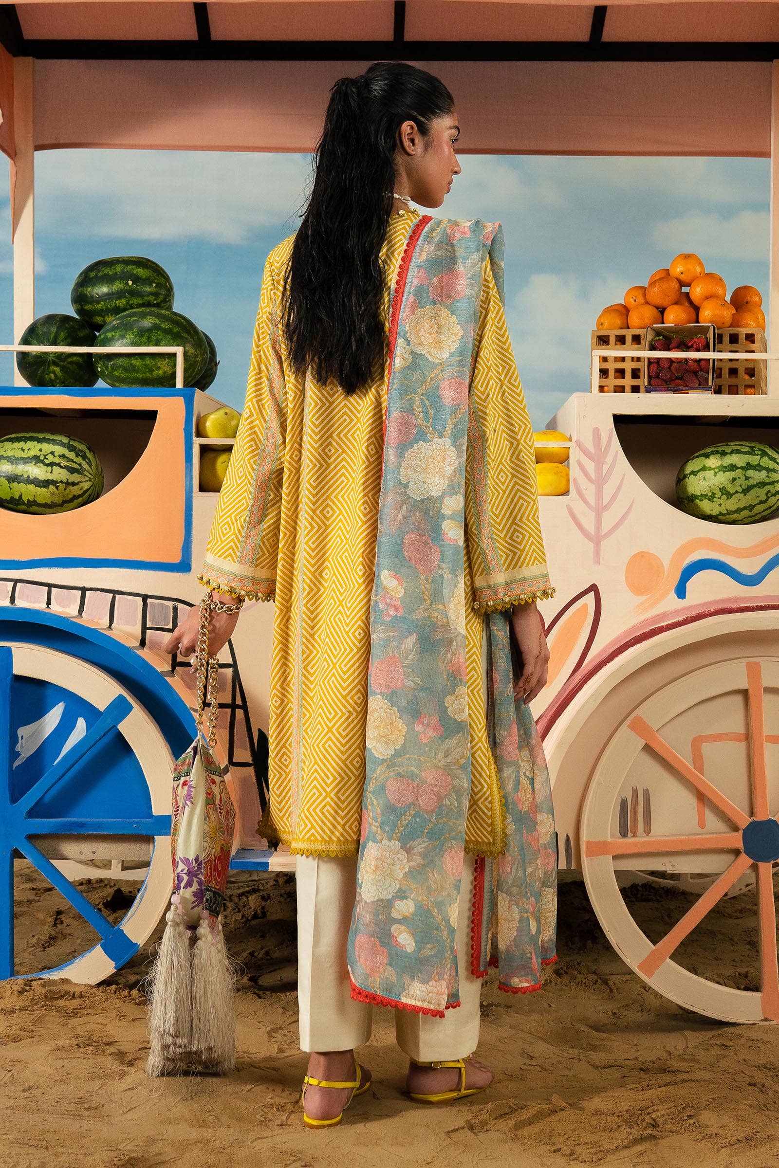 Sana Safinaz | Mahay Summer Lawn 24 | S-18 - Pakistani Designer Dress - by Sana Safinaz | Type: Luxury - 100% Original at Saira Sultan
