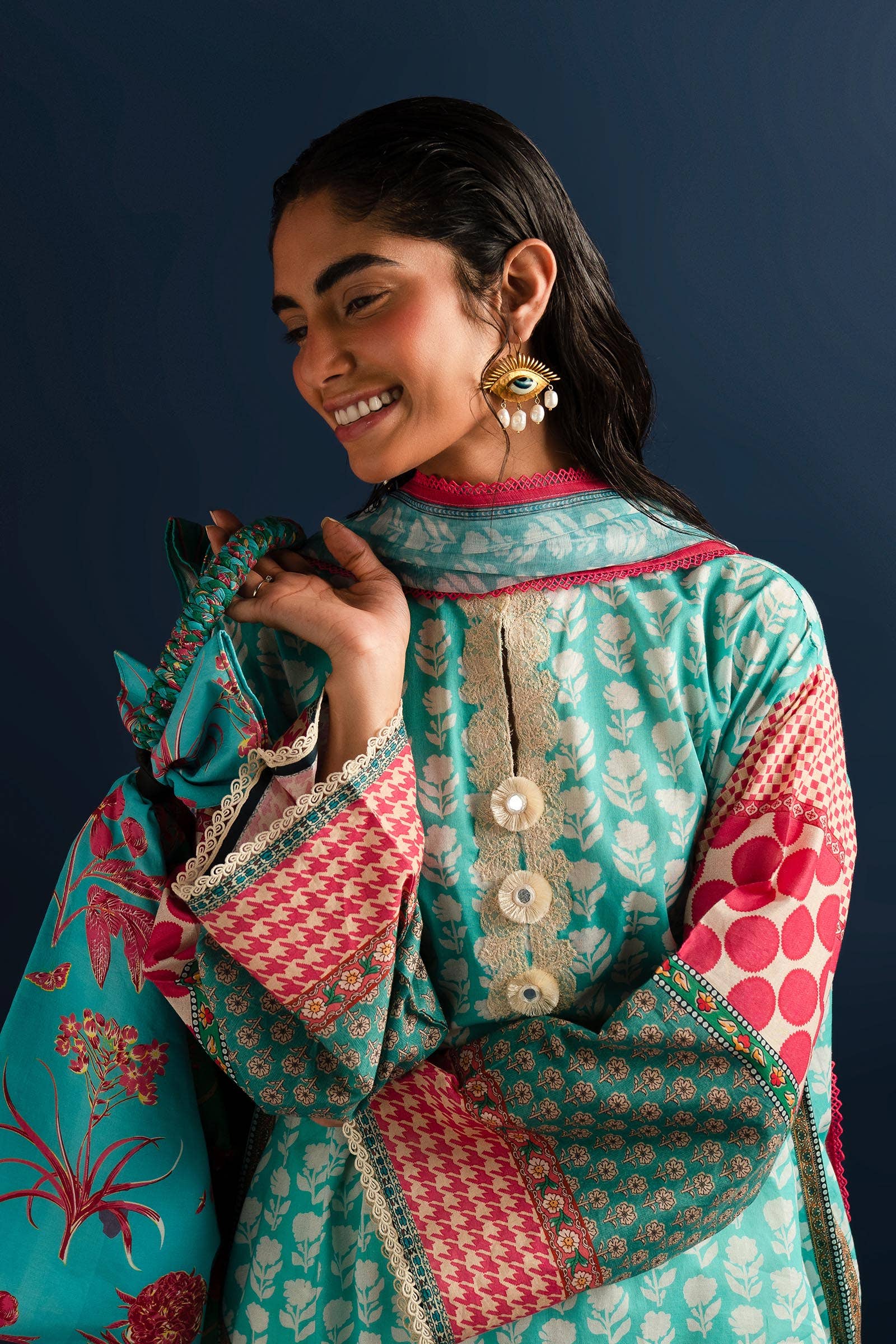 Sana Safinaz | Mahay Summer Lawn 24 | S-13 - Pakistani Designer Dress - by Sana Safinaz | Type: Luxury - 100% Original at Saira Sultan