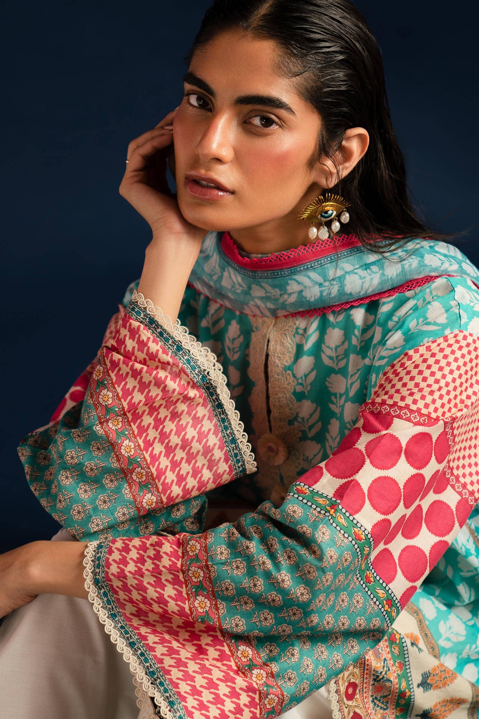 Sana Safinaz | Mahay Summer Lawn 24 | S-13 - Pakistani Designer Dress - by Sana Safinaz | Type: Luxury - 100% Original at Saira Sultan
