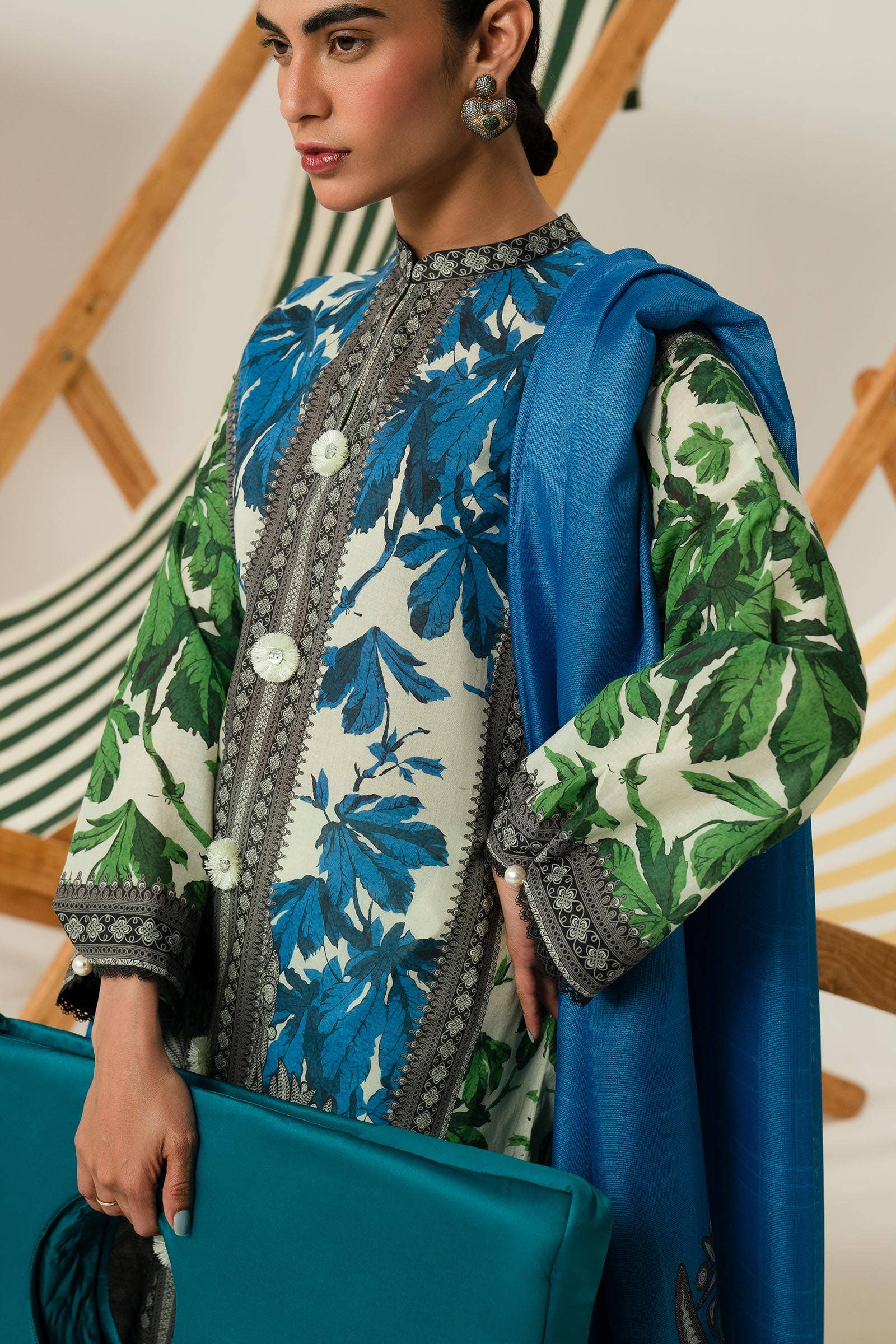 Sana Safinaz | Mahay Summer Lawn 24 | S-09 - Pakistani Designer Dress - by Sana Safinaz | Type: Luxury - 100% Original at Saira Sultan