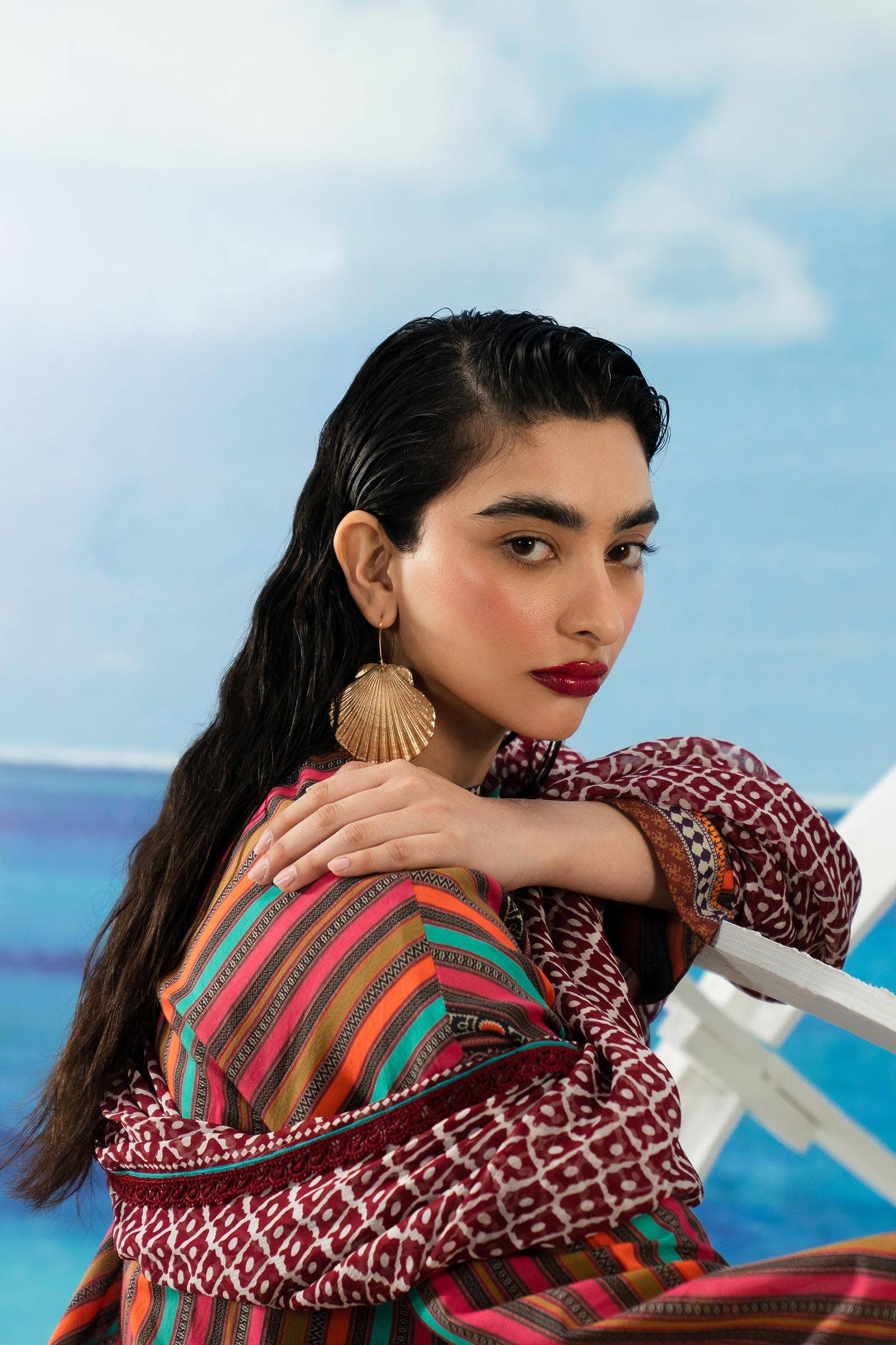 Sana Safinaz | Mahay Summer Lawn 24 | S-06 - Pakistani Designer Dress - by Sana Safinaz | Type: Luxury - 100% Original at Saira Sultan