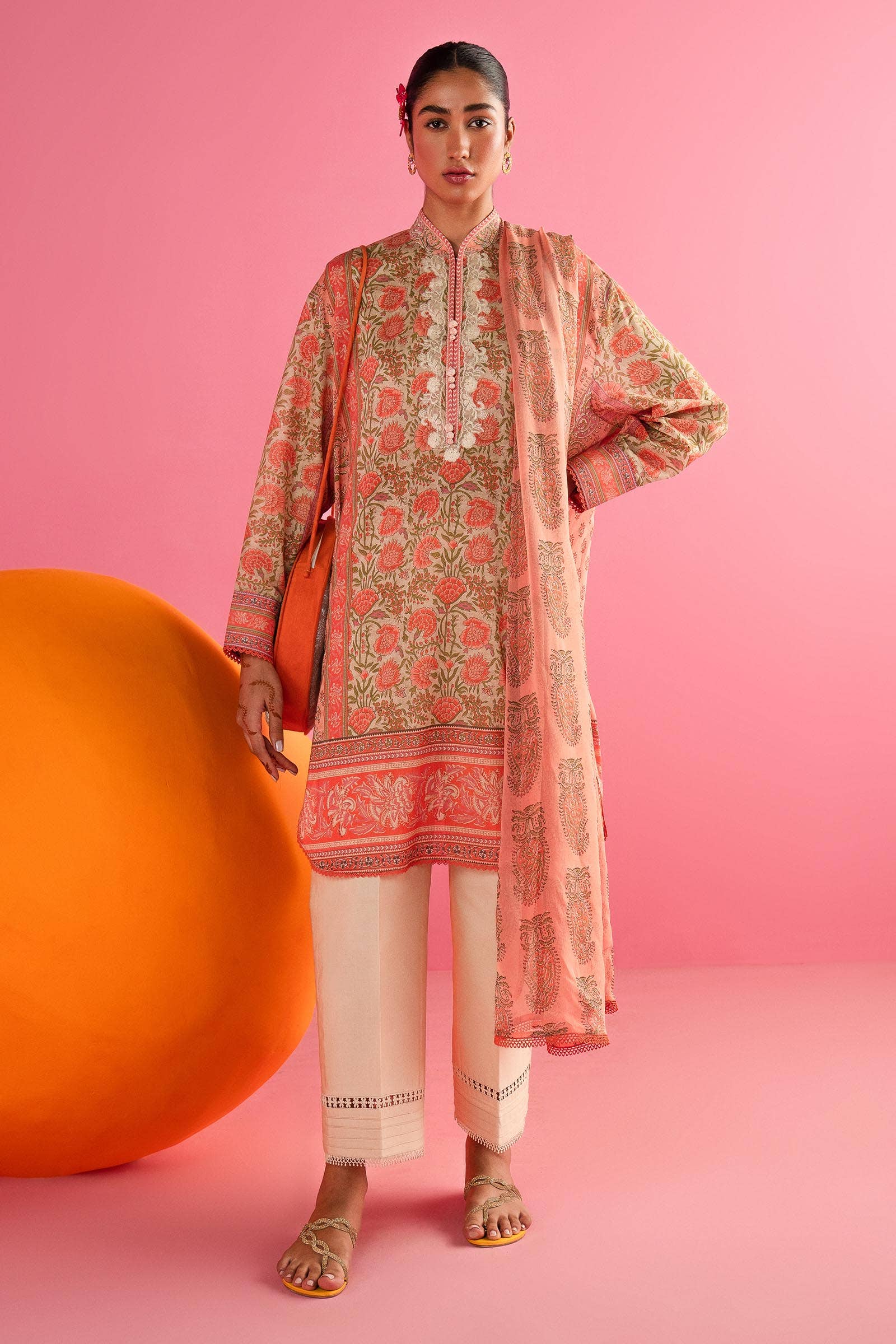 Sana Safinaz | Mahay Summer Lawn 24 | S-04 - Pakistani Designer Dress - by Sana Safinaz | Type: Luxury - 100% Original at Saira Sultan