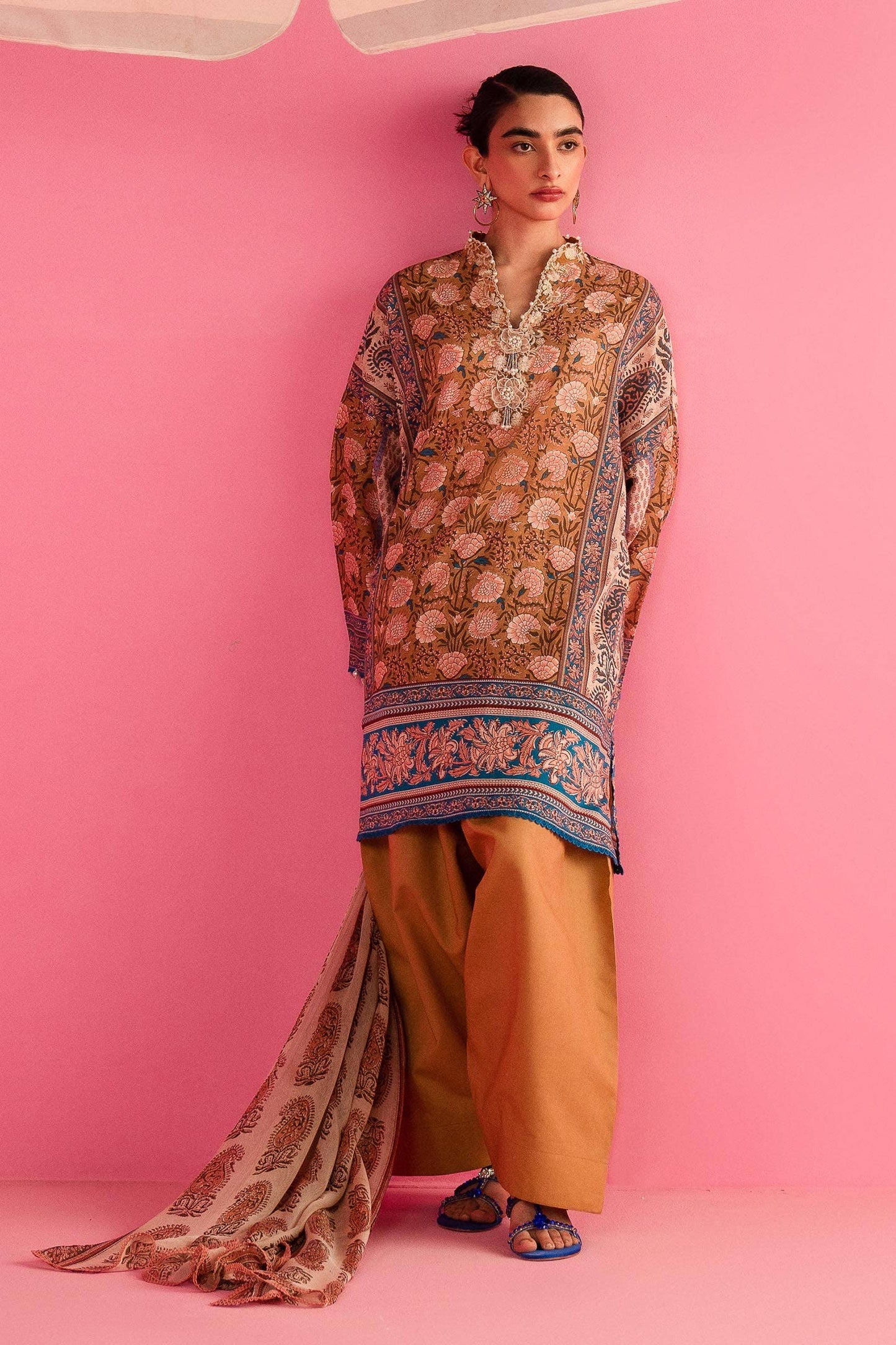 Sana Safinaz | Mahay Summer Lawn 24 | S-03 - Pakistani Designer Dress - by Sana Safinaz | Type: Luxury - 100% Original at Saira Sultan