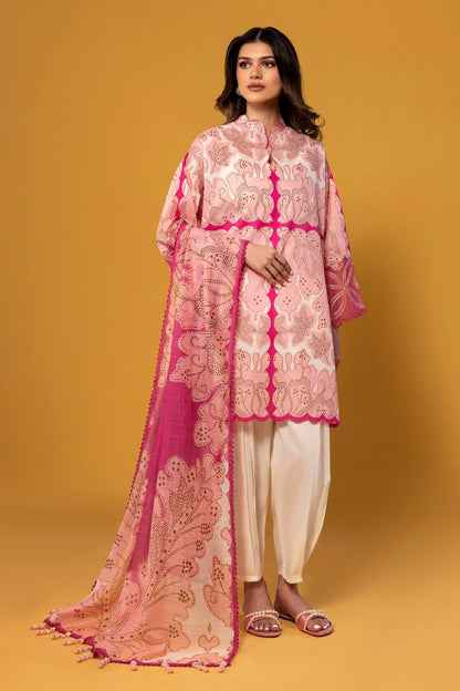 Sana Safinaz | Mahay Spring 25 | A-14 XS Ivory Lawn