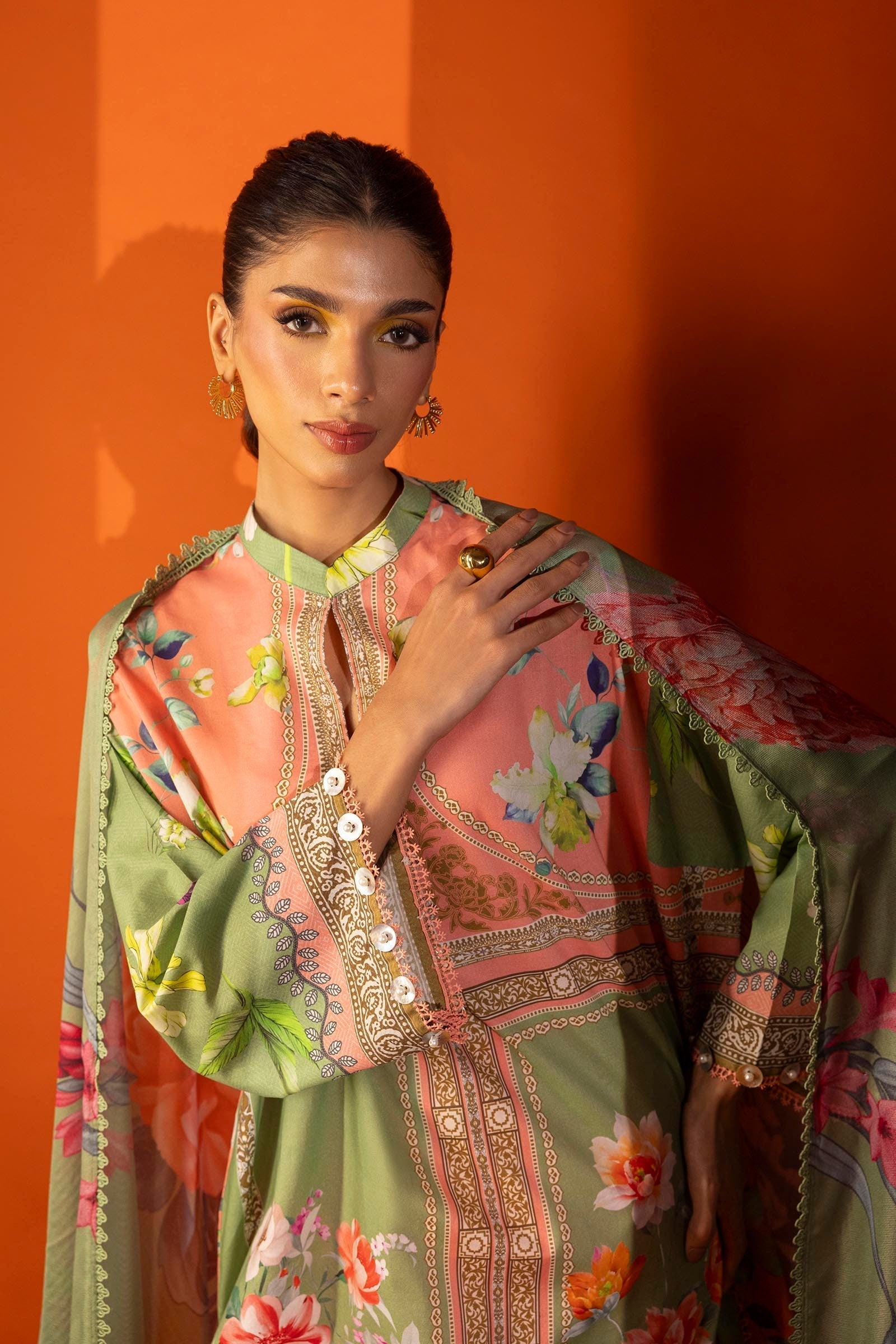 Sana Safinaz | Mahay Spring 25 | A-11 S Mint Green Lawn