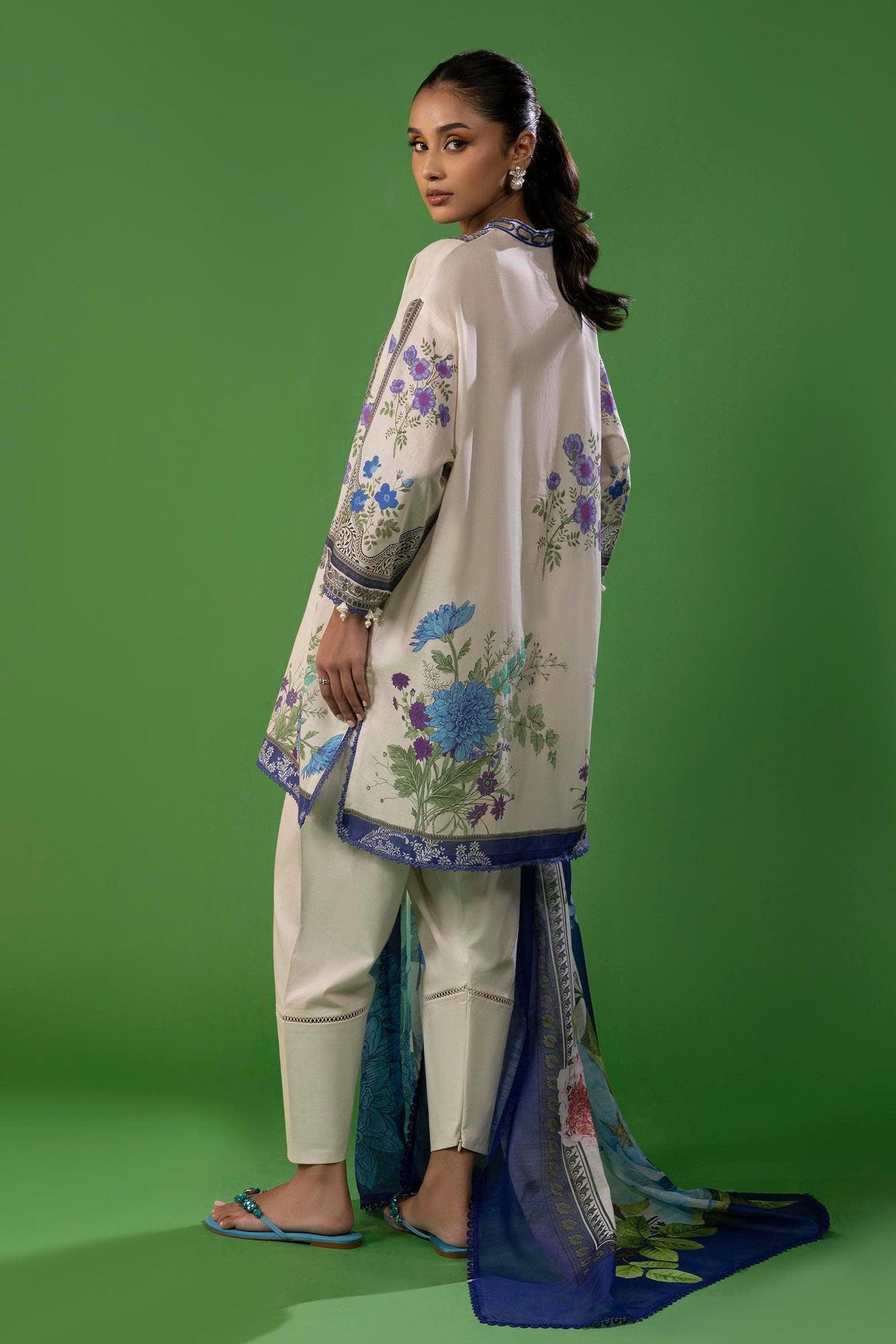 Sana Safinaz | Mahay Spring 25 | A-10 S Ivory Lawn