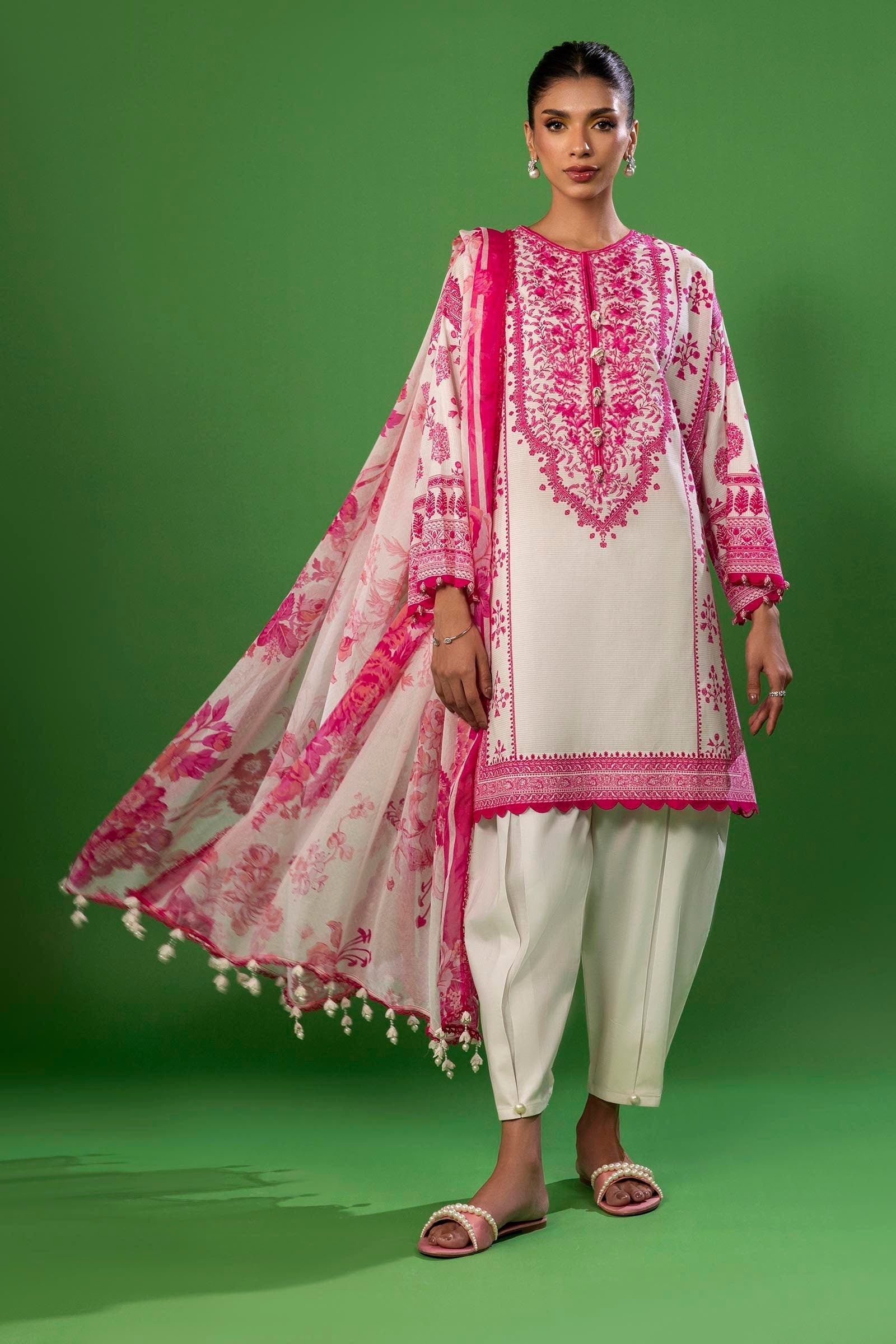 Sana Safinaz | Mahay Spring 25 | A-08 L Ivory Lawn