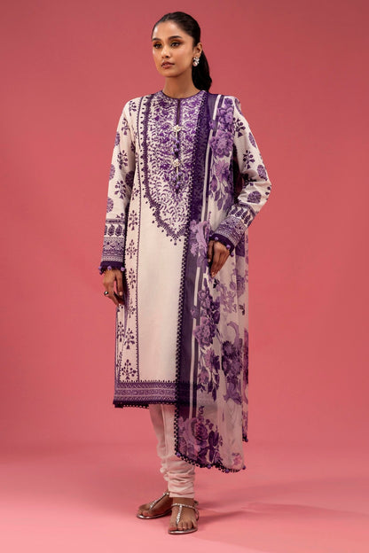 Sana Safinaz | Mahay Spring 25 | A-07 XS Lavender Pinocchio Lawn