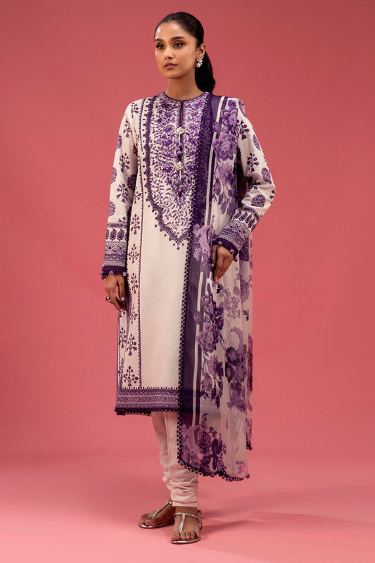 Sana Safinaz | Mahay Spring 25 | A-07 XS Lavender Pinocchio Lawn