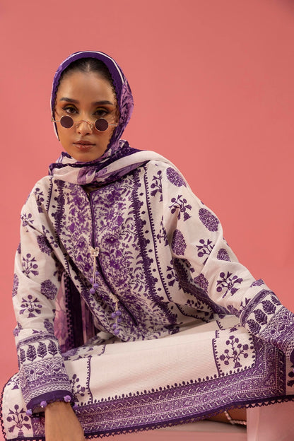 Sana Safinaz | Mahay Spring 25 | A-07 M Lavender Pinocchio Lawn