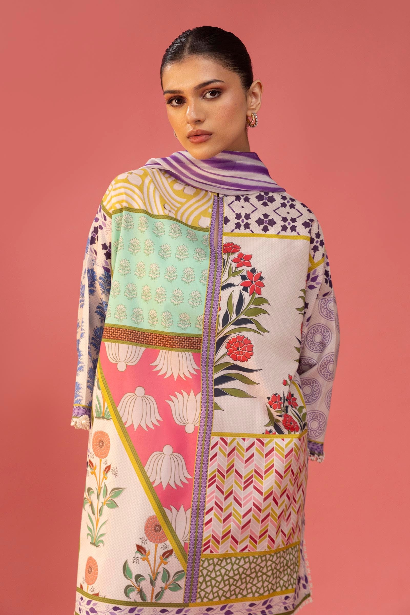 Sana Safinaz | Mahay Spring 25 | A-05 L Lavender Pinocchio Lawn