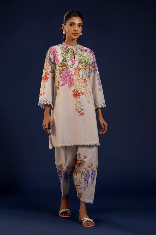 Sana Safinaz | Mahay Spring 25 | A-04 XS Soft Lilac Lawn