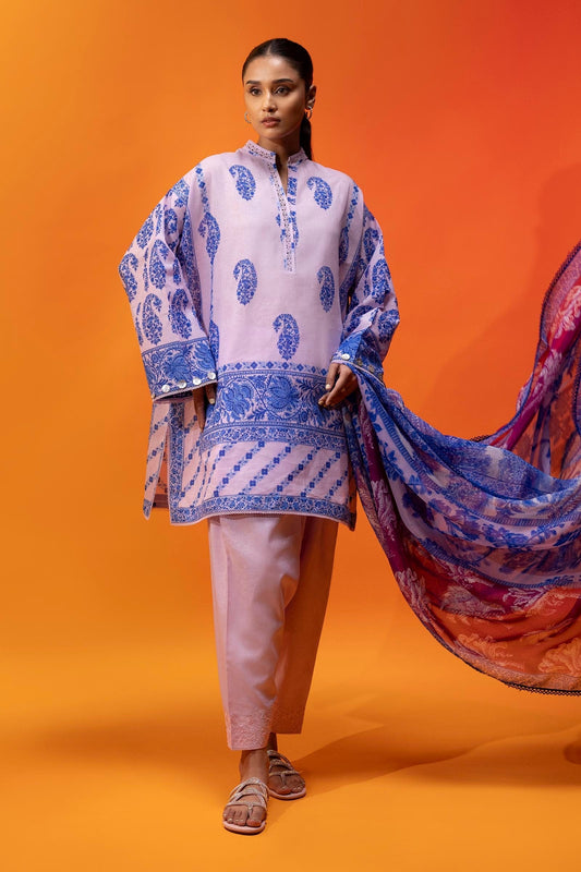 Sana Safinaz | Mahay Summer 25 | 005A XS Lilac Lawn