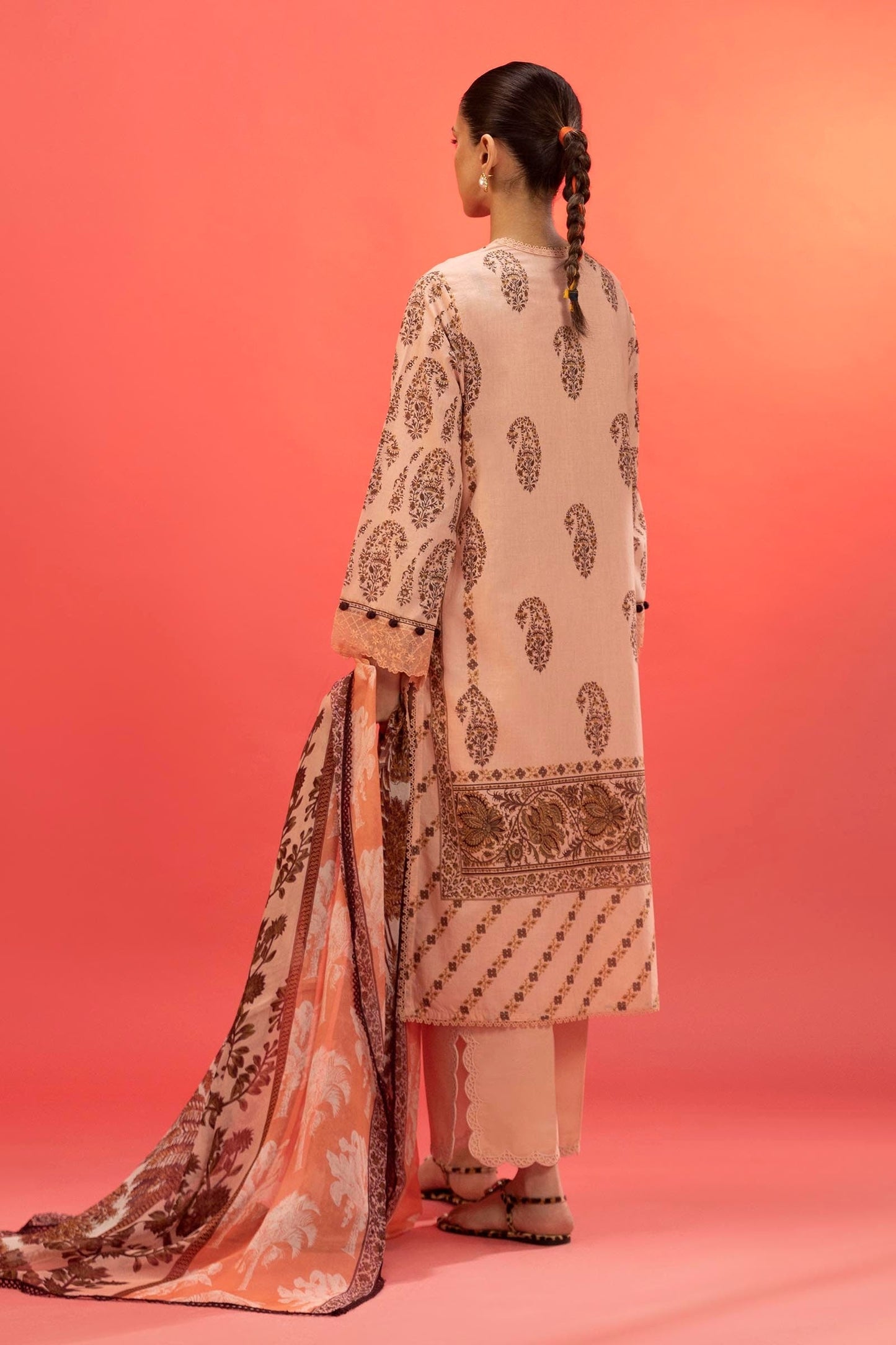 Sana Safinaz | Mahay Summer 25 | 005B S Pink Lawn