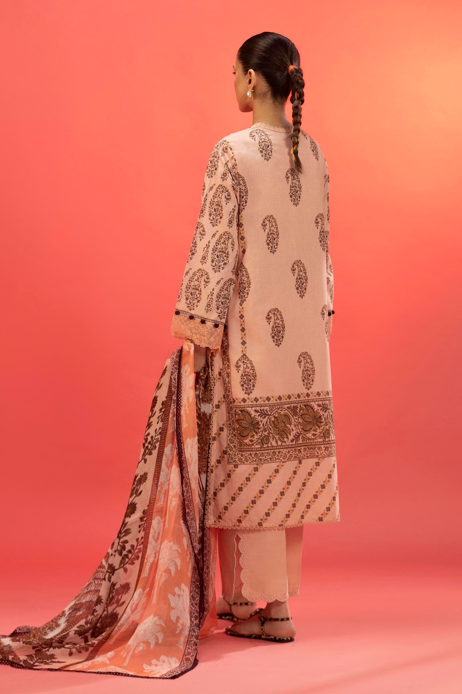 Sana Safinaz | Mahay Summer 25 | 005B S Pink Lawn