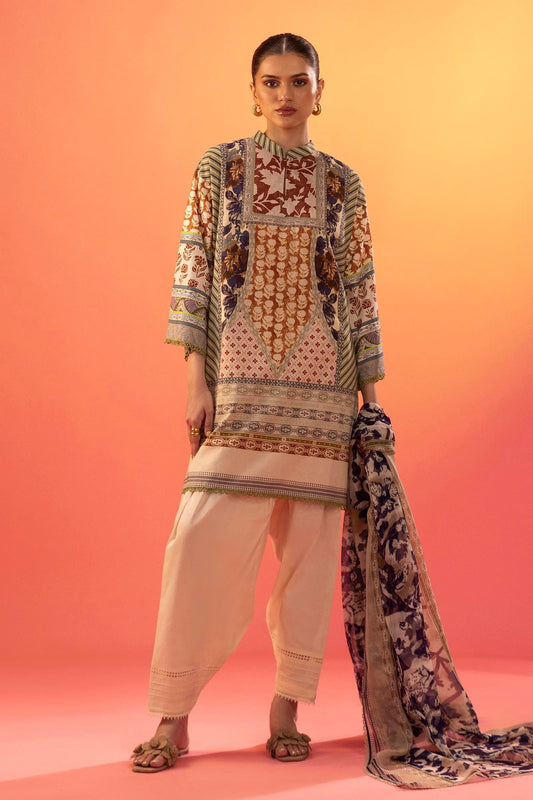 Sana Safinaz | Mahay Summer 25 | 006A XS Beige Lawn
