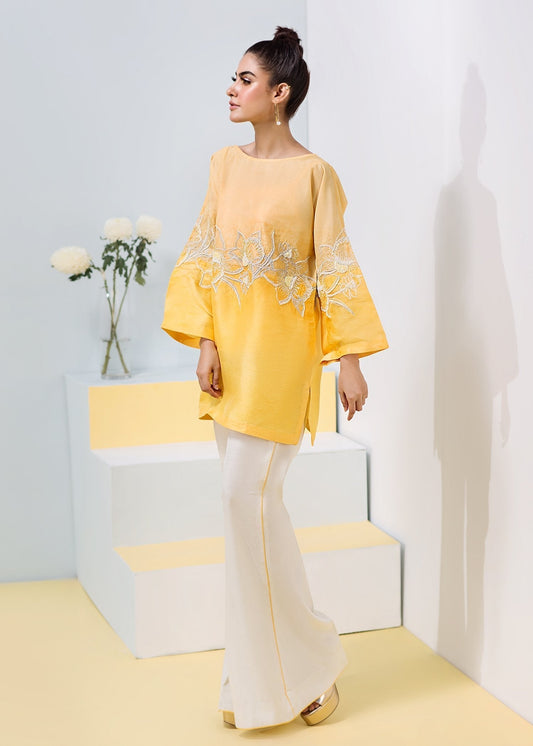 Hana | Daffodils Ready to Wear | Quail XS Yellow Raw Silk