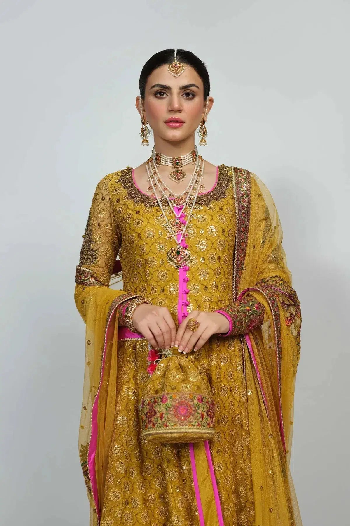 Fahad Hussayn | National Sport Casbah | Haldi - Pakistani Designer Dress - by Fahad Hussayn | Type: Bridal - 100% Original at Saira Sultan