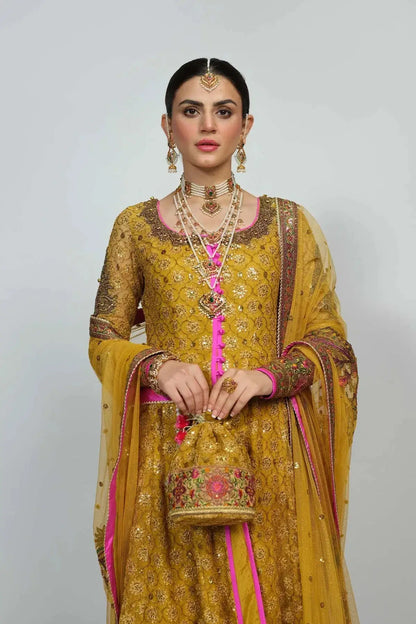 Fahad Hussayn | National Sport Casbah | Haldi - Pakistani Designer Dress - by Fahad Hussayn | Type: Bridal - 100% Original at Saira Sultan