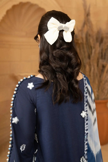 Hemstitch | Summer Luxury Lawn 24 | Ice Blue - Pakistani Designer Dress - by Hemstitch | Type: Luxury - 100% Original at Saira Sultan