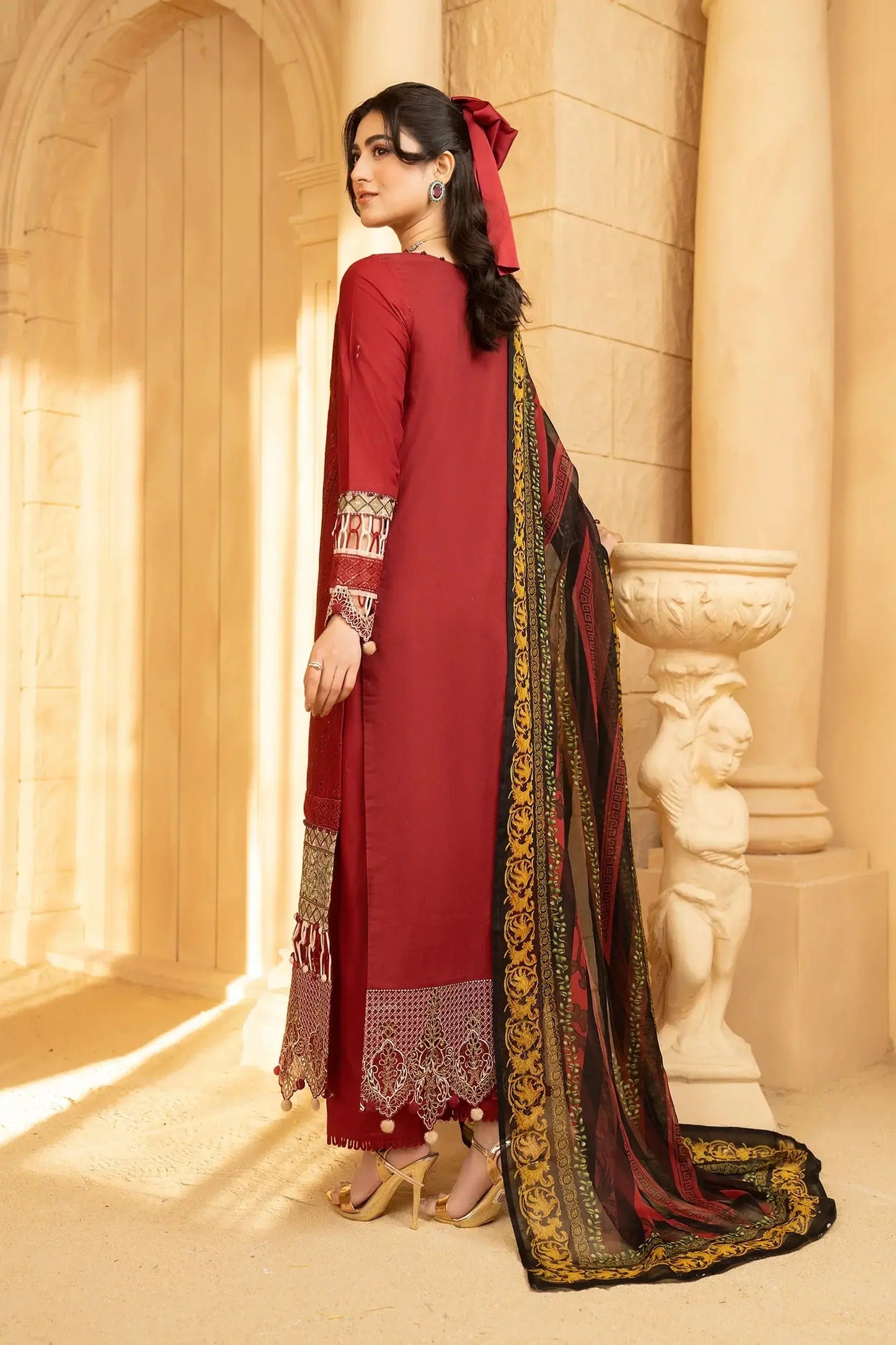 Hemstitch | Summer Luxury Lawn 24 | - Pakistani Designer Dress - by Hemstitch | Type: Luxury - 100% Original at Saira Sultan