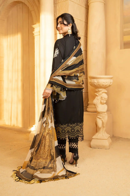 Hemstitch | Summer Luxury Lawn 24 | Cocoa - Pakistani Designer Dress - by Hemstitch | Type: Luxury - 100% Original at Saira Sultan