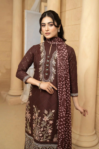 Hemstitch | Summer Luxury Lawn 24 | Mulberry - Pakistani Designer Dress - by Hemstitch | Type: Luxury - 100% Original at Saira Sultan