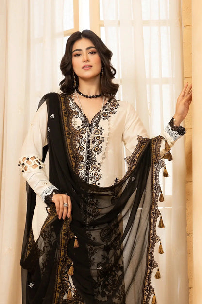 Hemstitch | Summer Luxury Lawn 24 | Prestige - Pakistani Designer Dress - by Hemstitch | Type:  - 100% Original at Saira Sultan