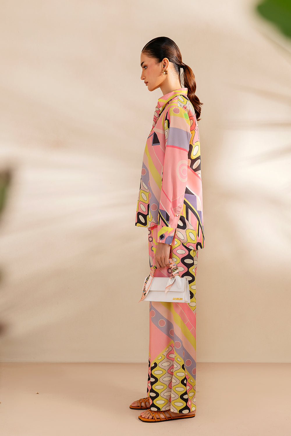 Saira Rizwan | Silk Coords 25 | PEACHY TIDE - SRSP-25-09 - Pakistani Designer Dress - by Saira Rizwan - Type : Ladies Clothes - 100% Original at Saira Sultan