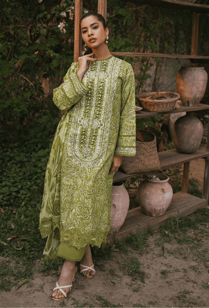 Humdum | Gardenia Lawn | D09 - Pakistani Designer Dress - by HumDum | Type: Luxury - 100% Original at Saira Sultan