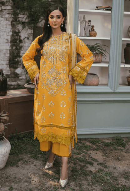 Humdum | Gardenia Lawn | D05 - Pakistani Designer Dress - by HumDum | Type: Luxury - 100% Original at Saira Sultan