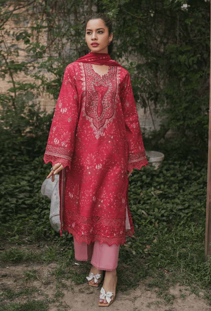 Humdum | Gardenia Lawn | D06 - Pakistani Designer Dress - by HumDum | Type: Luxury - 100% Original at Saira Sultan