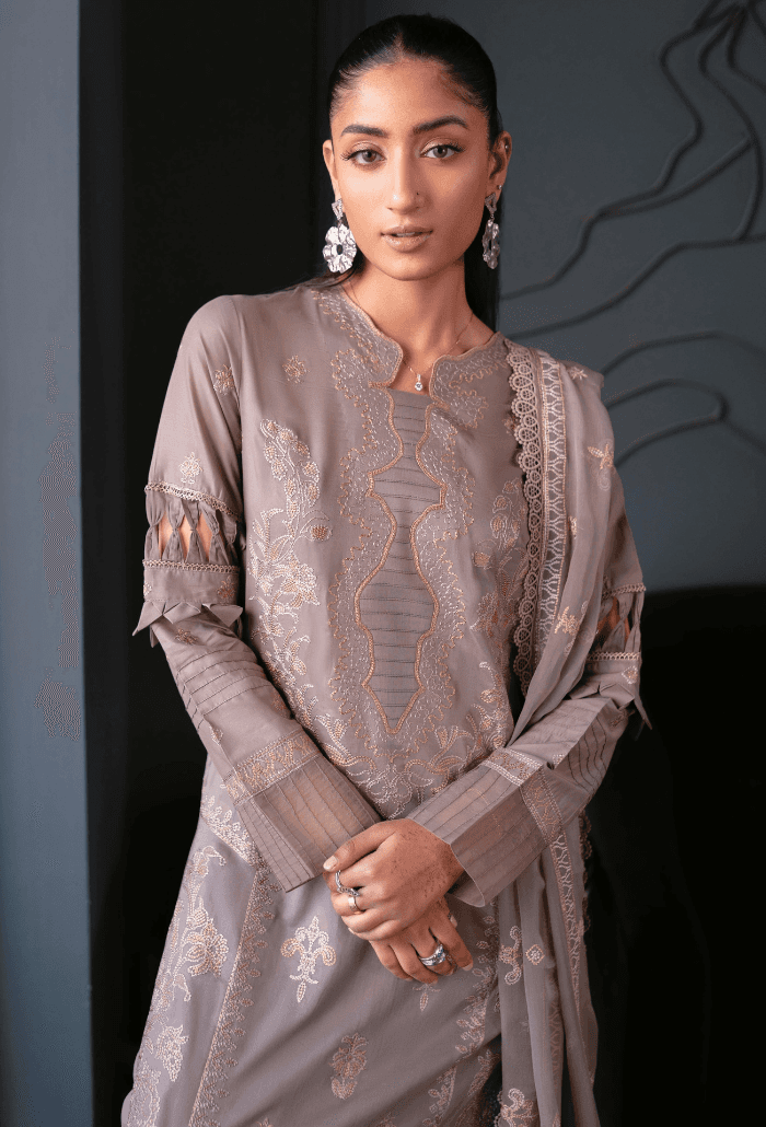 Humdum | Meraki Lawn 24 | d07 - Pakistani Designer Dress - by HumDum | Type: Luxury - 100% Original at Saira Sultan