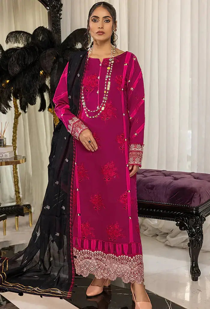 Humdum | Charlotte Chikankari Lawn | D01 - Pakistani Designer Dress - by HumDum | Type: Luxury - 100% Original at Saira Sultan